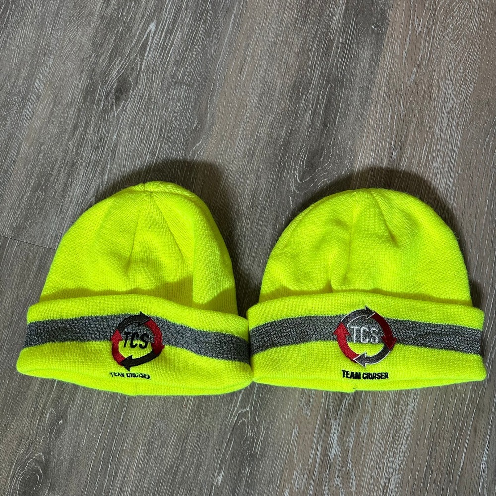 High Visibility Knit‎ Beanie Hat Safety Workwear TCS Team Cruiser